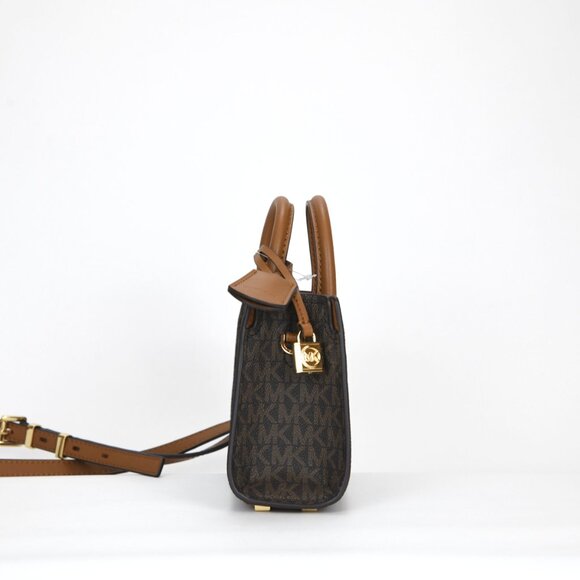 Michael Kors Scarlett Logo Extra Small East West Crossbody Bag - Brn/Acorn - Picture 6 of 11